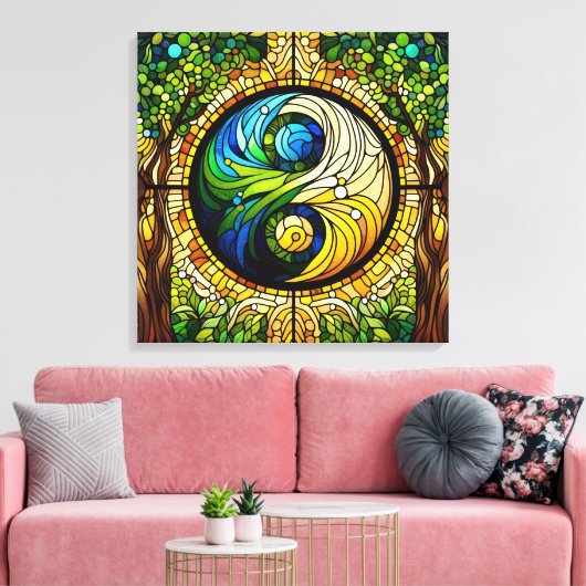 Yin Yang Canvas Kunst (Insitu (Woonkamer))