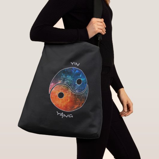 Yin Yang Canvas tas (Dichtbij)