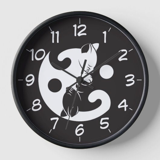 Yin Yang Cat Black en White Novelty (Voorkant)