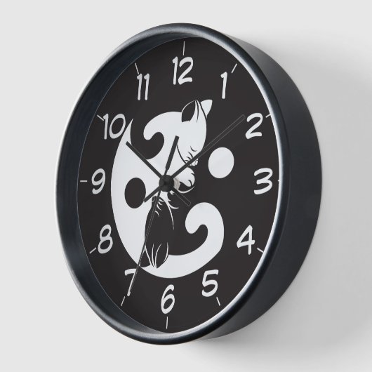 Yin Yang Cat Black en White Novelty (Hoek)