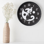 Yin Yang Cat Black en White Novelty<br><div class="desc">Yin Yang Cat Black en White Novelty Wall Clock - In de Chinese filosofie staat het yin yang symbool voor de manier waarop twee tegenovergestelde krachten kunnen samenkomen om creëer harmonie te bereiken en elkaar te complimenteren. De dans van twee is er één. Zoek je pad naar sereniteit met deze...</div>