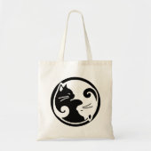 Yin Yang Cat Budget Canvas tas (Voorkant)