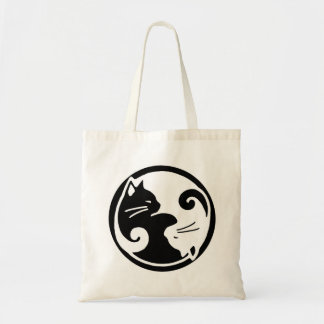 Yin Yang Cat Budget Canvas tas