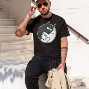 Yin Yang Cat en Dog Cute T-shirt
