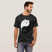 Yin Yang Cats 1 T-shirt (Voorkant volledig)