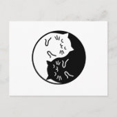 Yin Yang Cats Briefkaart (Voorkant)