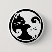 Yin Yang Cats Button (Voorkant)