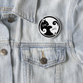 Yin Yang Cats Button (In situ)