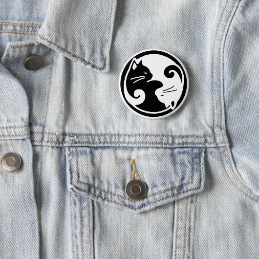Yin Yang Cats Button (In situ)