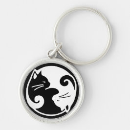 Yin Yang Cats Classy Sleutelhanger