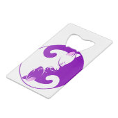 Yin Yang Cats Creditkaart Flessenopener (Voorkant Gekanteld)