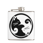 Yin Yang Cats Flask Heupfles (Voorkant)