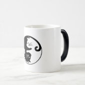 Yin yang cats magische mok (Voorkant rechts)