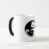 Yin yang cats magische mok (Voorkant links)