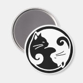 Yin Yang Cats Magneet (Voorkant / Achterkant)