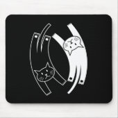 Yin & Yang Cats Mousepad Muismat (Voorkant)