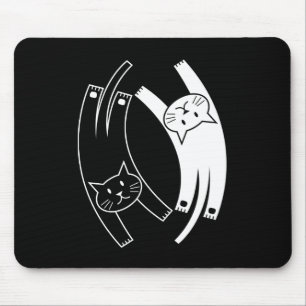 Yin & Yang Cats Mousepad Muismat