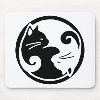 Yin Yang Cats Muismat
