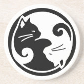 Yin Yang Cats Onderzetter (Voorkant)