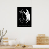 Yin & Yang Cats Poster (Engels) (Keuken)