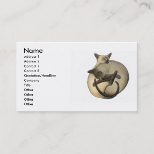 Yin Yang Cats Profile Card Visitekaartje