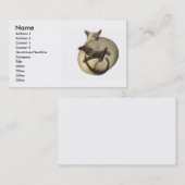 Yin Yang Cats Profile Card Visitekaartje (Voorkant / Achterkant)