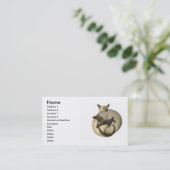 Yin Yang Cats Profile Card Visitekaartje (Staand voorkant)