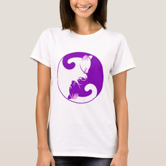 Yin Yang Cats T-shirt (Voorkant)
