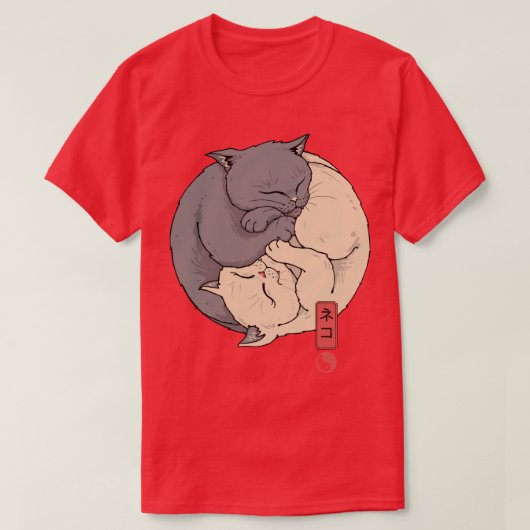 Yin Yang Cats T-shirt (Design voorkant)