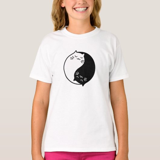 Yin Yang Cats T-shirt (Voorkant)