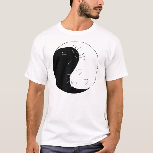 Yin Yang Cats T-shirt (Voorkant)