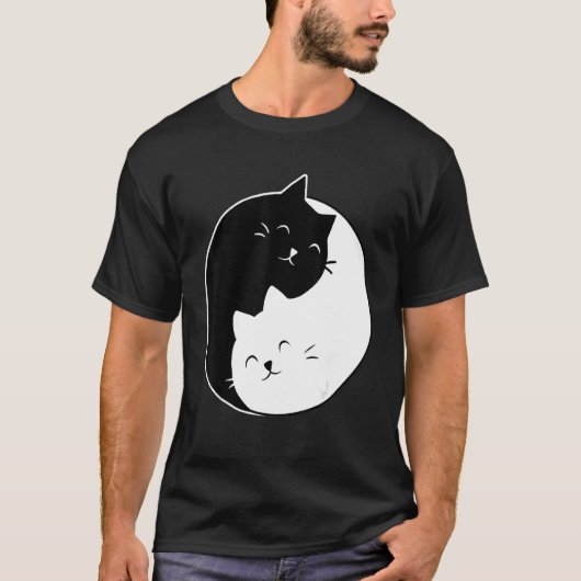 Yin Yang Cats T-shirt (Voorkant)