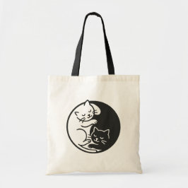 Yin Yang Cats Tote Bag