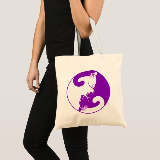 Yin Yang Cats Tote Bag (Voorkant (product))