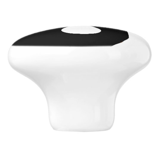 Yin-Yang Ceramic Knob Drawer Pull Keramische Knop (Zijkant)