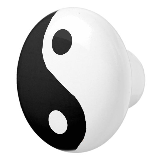 Yin-Yang Ceramic Knob Drawer Pull Keramische Knop (Rechts)