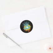 Yin Yang Chaos Ronde Sticker (Envelop)