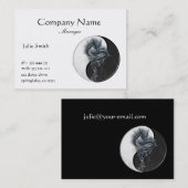 Yin Yang Chinees Dragon Visitekaartje (Voorkant / Achterkant)