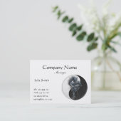 Yin Yang Chinees Dragon Visitekaartje (Staand voorkant)