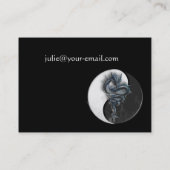 Yin Yang Chinees Dragon Visitekaartje (Achterkant)