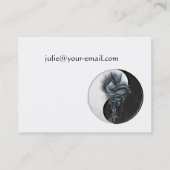 Yin Yang Chinees Dragon Visitekaartje (Achterkant)