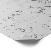 Yin yang Chinees symbool en draak Poster (Hoek)