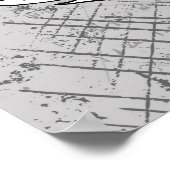 Yin yang Chinees symbool en draak Poster (Hoek)