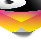 Yin Yang Chinees symbool Poster (Hoek)