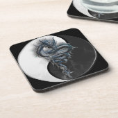 Yin Yang Chinese Dragon Cork Onderzetters (Linkerzijde)