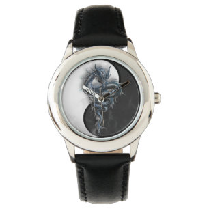 Yin Yang Chinese Dragon Kinder verstelbaar horloge