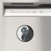 Yin Yang Chinese Dragon Ronde Magneet (Insitu (Vaatwasser))