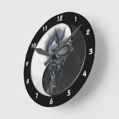 Yin Yang Chinese Dragon Wall klok (Hoek)