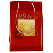 Yin Yang Chinese Pig Nieuwjaar 2019 Middelgrote Gi Medium Cadeauzakje (Voorkant)