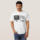 Yin Yang Chinese Symbols T-Shirt (Voorkant volledig)